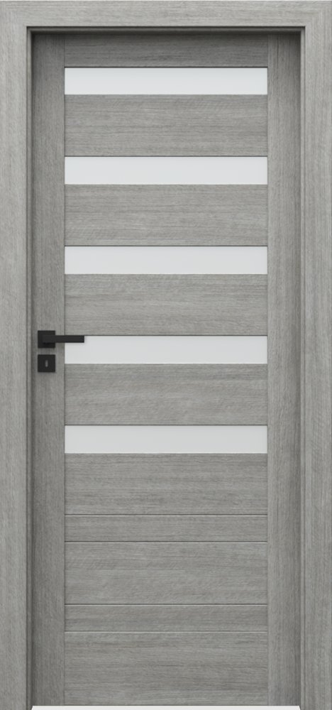 Posuvné interiérové dveře VERTE D - D5 - Portalamino - dub stříbřitý