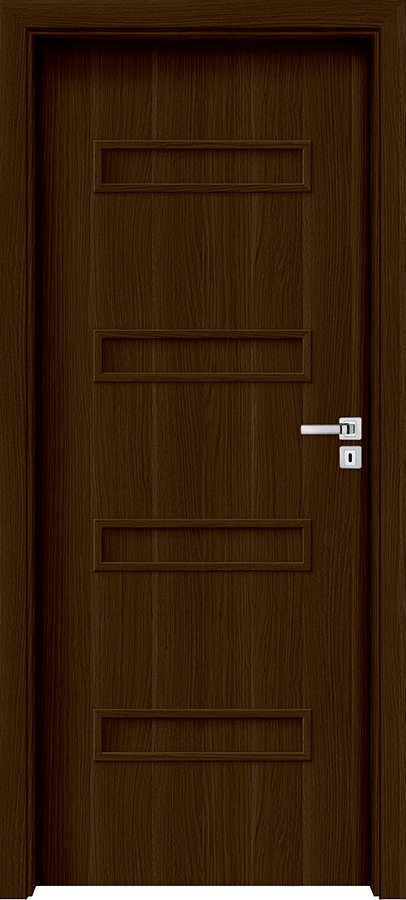 Interiérové dveře INVADO PARMA 3 - Eco-Fornir forte - ořech duro B473