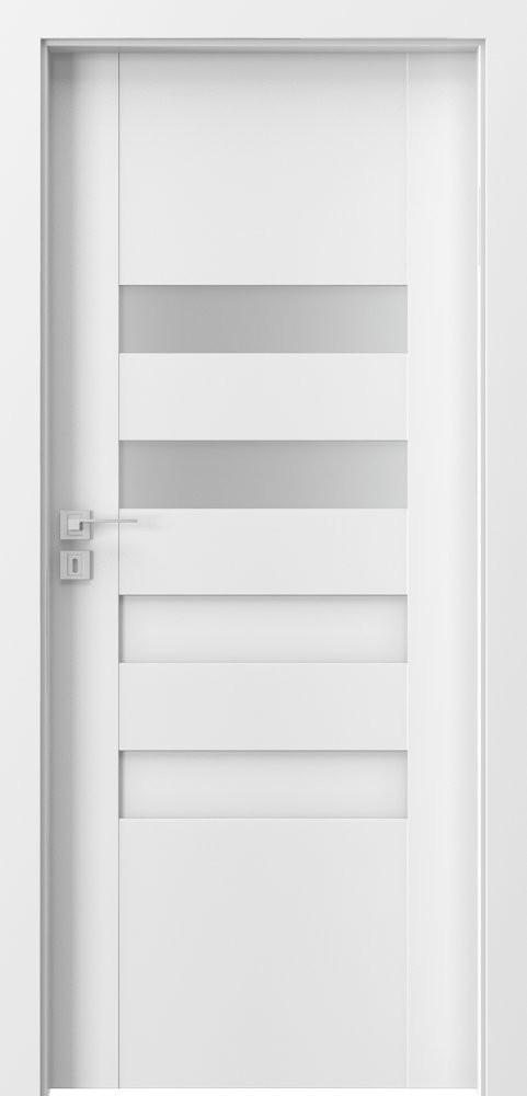 Posuvné interiérové dveře PORTA KONCEPT H.2 - dýha Portadecor - bílá