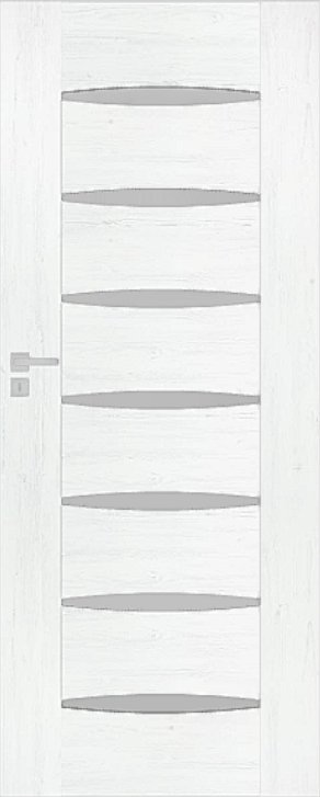 Interiérové dveře DRE ENA - model 0 - dýha DRE-Cell - borovice bílá