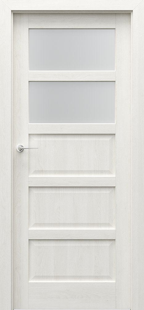 Interiérové dveře PORTA TOLEDO 2 - přírodní dýha Satin - dub bílý