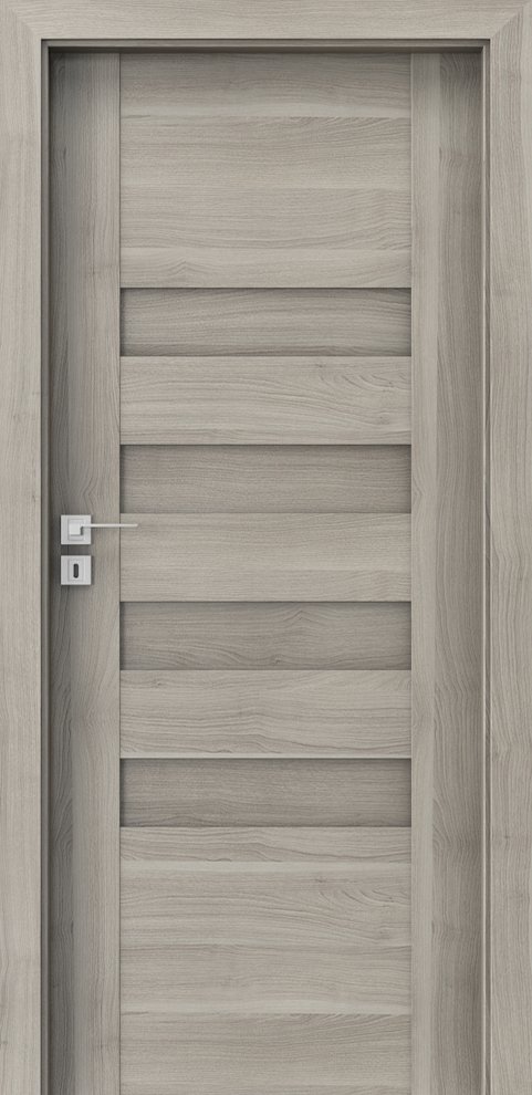 Interiérové dveře PORTA KONCEPT H.0 - dýha Portasynchro 3D - akát stříbrný