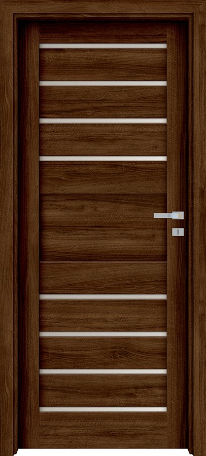 Interiérové dveře INVADO LAGO 3 - dýha Enduro 3D - ořech klasický B597