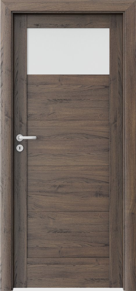 Interiérové dveře VERTE B - B1 - dýha Portasynchro 3D - dub šarlatový