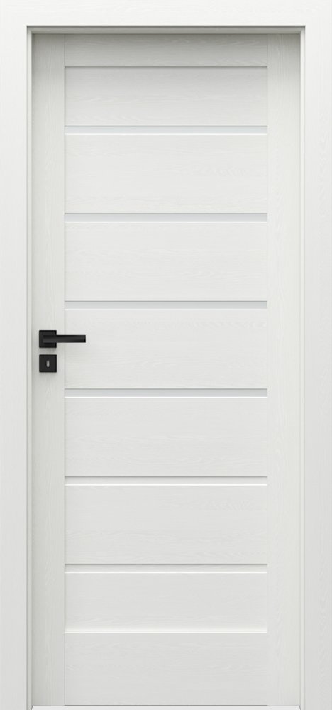 Interiérové dveře VERTE HOME J - J4 - dýha Portasynchro 3D - wenge bílá