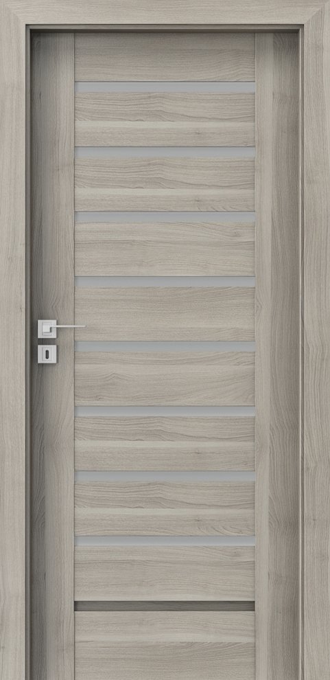 Interiérové dveře PORTA KONCEPT A.8 - dýha Portasynchro 3D - akát stříbrný