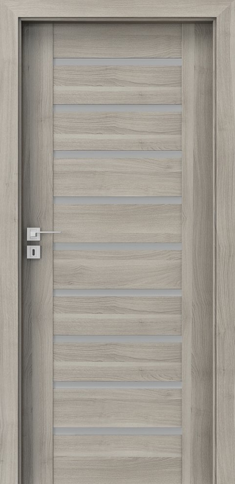 Posuvné interiérové dveře PORTA KONCEPT A.9 - dýha Portasynchro 3D - akát stříbrný