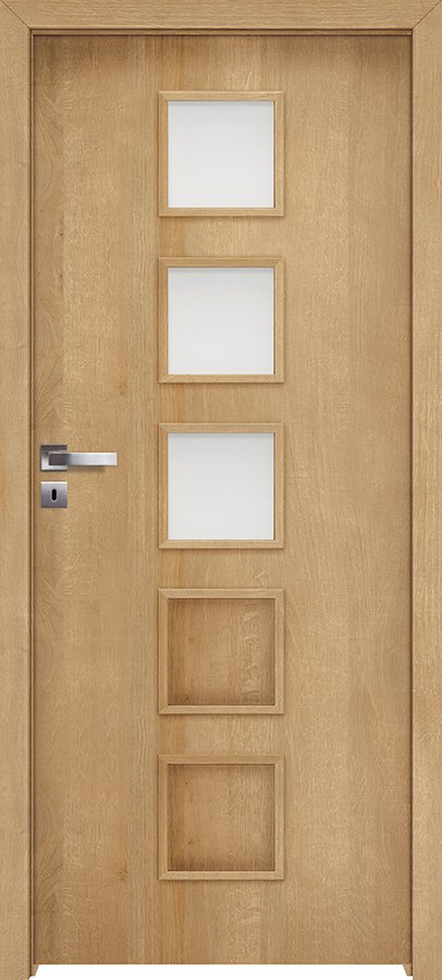 Posuvné interiérové dveře INVADO TORINO 4 - dýha Enduro 3D - dub evropský B639