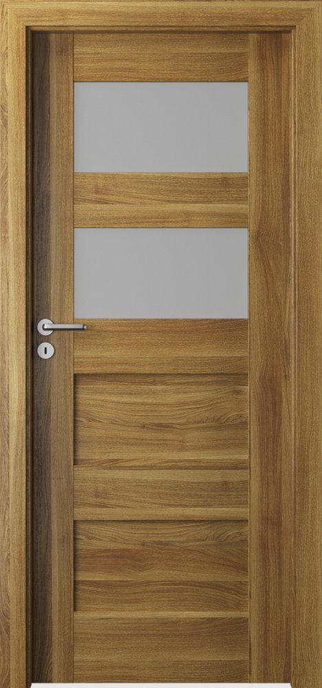 Posuvné interiérové dveře VERTE PREMIUM A - A2 - dýha Portasynchro 3D - akát medový