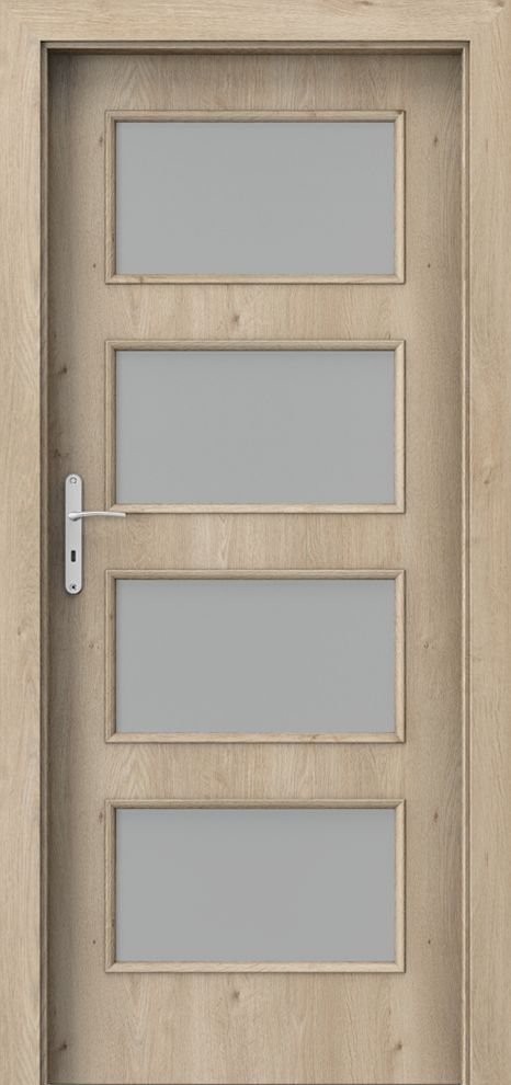 Posuvné interiérové dveře PORTA NOVA 5.5 - dýha Portaperfect 3D - dub klasický
