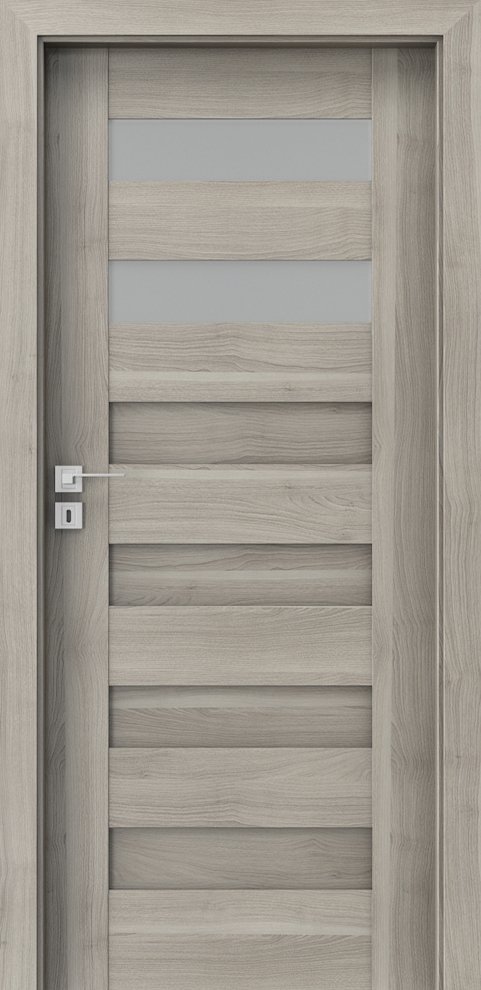 Interiérové dveře PORTA KONCEPT C.2 - dýha Portasynchro 3D - akát stříbrný