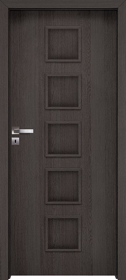Posuvné interiérové dveře INVADO TORINO 1 - dýha Enduro 3D - antracit B637