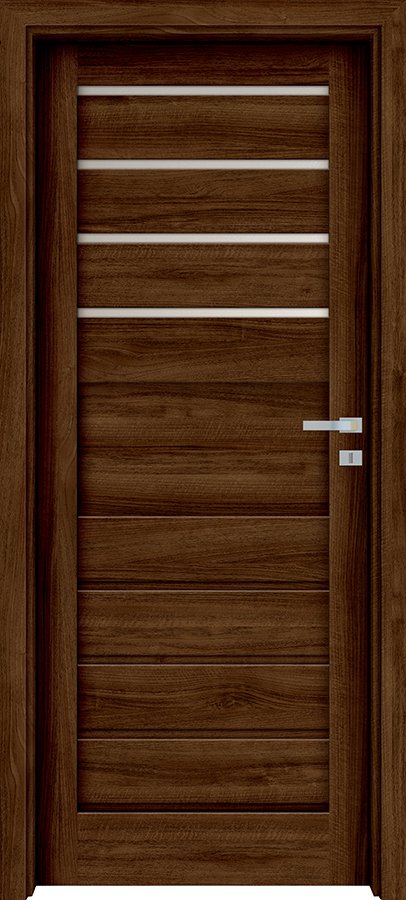 Interiérové dveře INVADO LAGO 2 - dýha Enduro 3D - ořech klasický B597