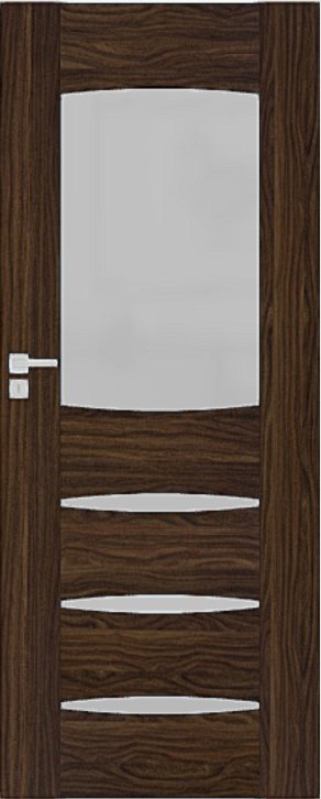 Interiérové dveře DRE ENA - model 2 - dekorativní dýha 3D - eben (do vyprodání zásob)