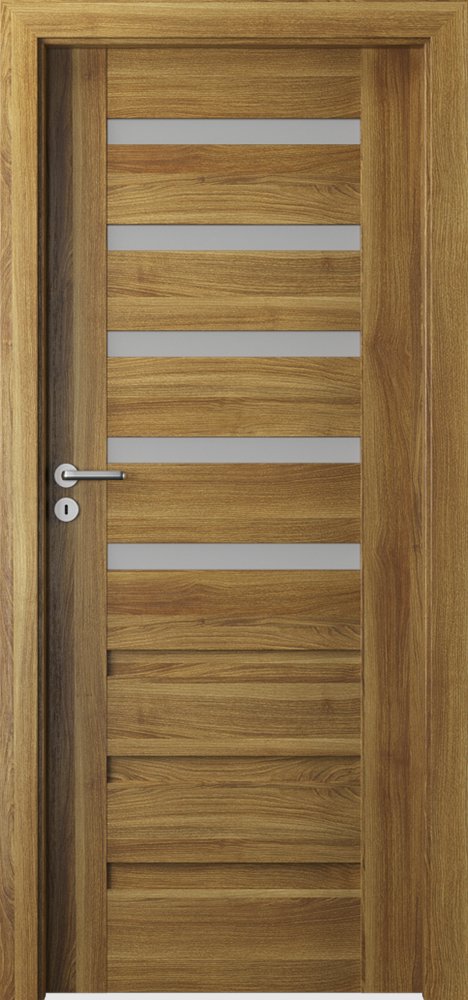 Interiérové dveře VERTE PREMIUM D - D5 - dýha Portasynchro 3D - akát medový