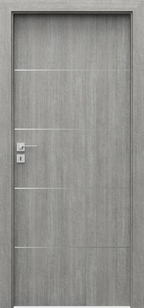 Interiérové dveře PORTA LINE E.1 - Portalamino - dub stříbřitý