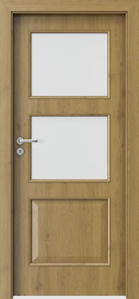 Interiérové dveře PORTA NOVA 4.3 - dýha Portaperfect 3D - dub přírodní