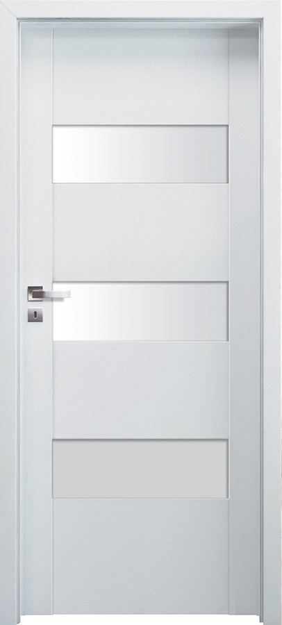 Posuvné interiérové dveře INVADO IMPERIA 3 - Eco-Fornir laminát CPL - bílá B490