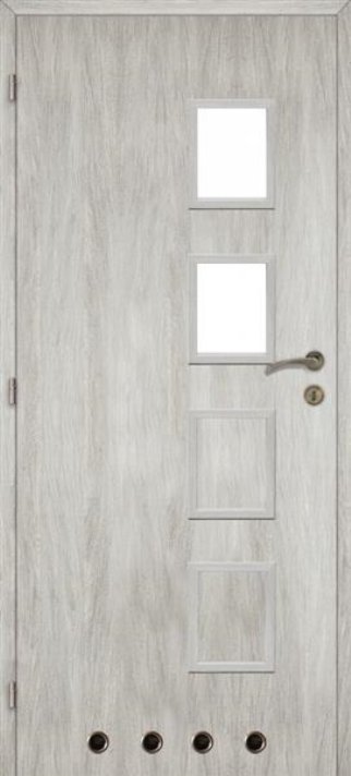 Interiérové dveře VOSTER ALBA 2/4 - lak - dub stříbrný