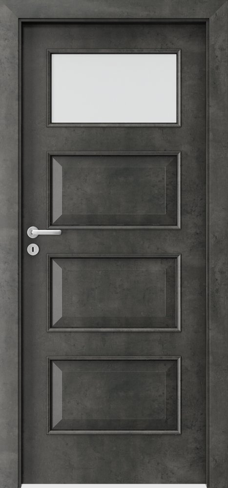 Interiérové dveře PORTA Laminát CPL 5.2 - dýha CPL HQ 0,2 - beton tmavý