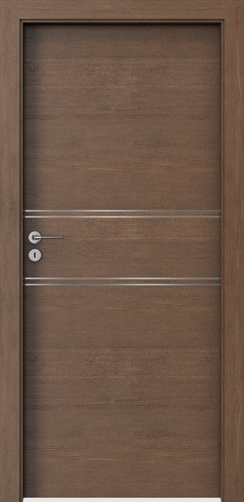 Interiérové dveře PORTA NATURA LINE C.2 - přírodní dýha Satin - dub hnědý