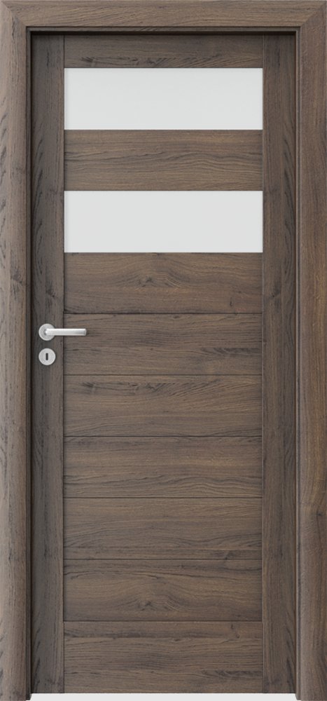 Interiérové dveře VERTE C - C2 - dýha Portasynchro 3D - dub šarlatový