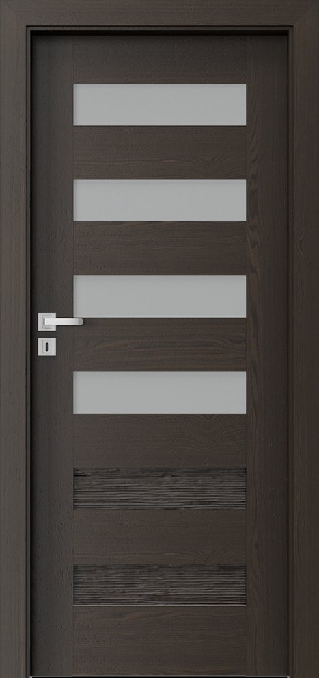 Interiérové dveře PORTA NATURA KONCEPT C.4 - přírodní dýha Select - ořech tmavý