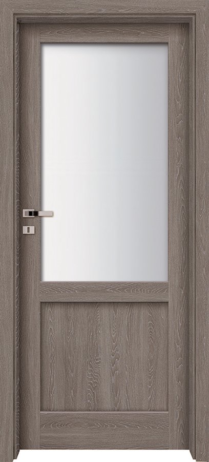 Interiérové dveře INVADO LARINA NEVE 2 - Eco-Fornir forte - dub šedý B476