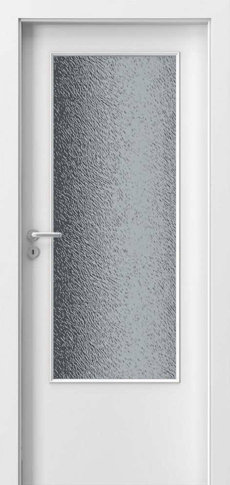 Interiérové dveře PORTA DECOR - model D - dýha Portadecor - bílá