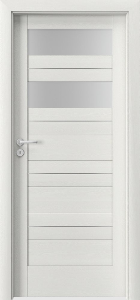 Posuvné interiérové dveře VERTE C - C2 intarzie - dýha Portasynchro 3D - wenge bílá