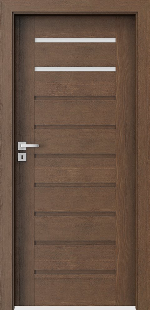 Interiérové dveře PORTA NATURA KONCEPT A.2 - přírodní dýha Satin - dub hnědý
