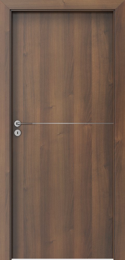 Interiérové dveře PORTA LINE F.1 - dýha Portadecor - ořech