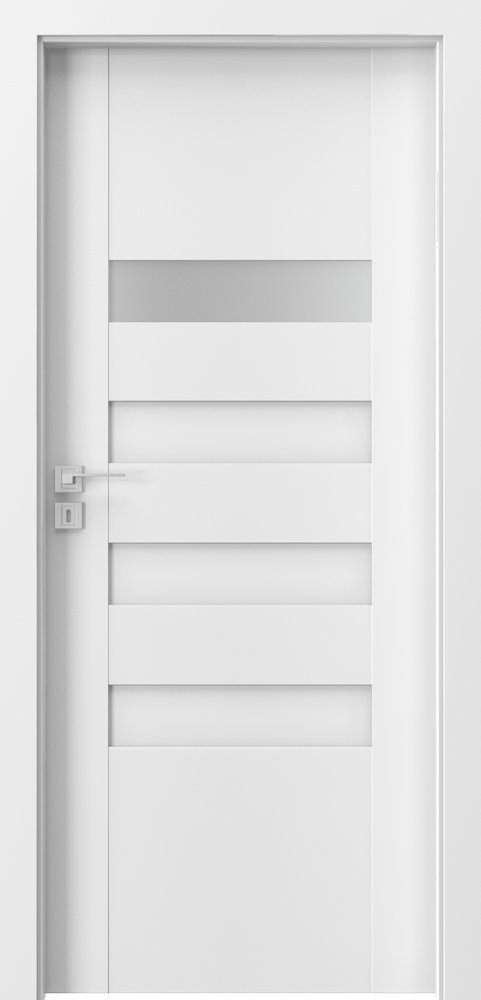 Interiérové dveře PORTA KONCEPT H.1 - dýha Portadecor - bílá