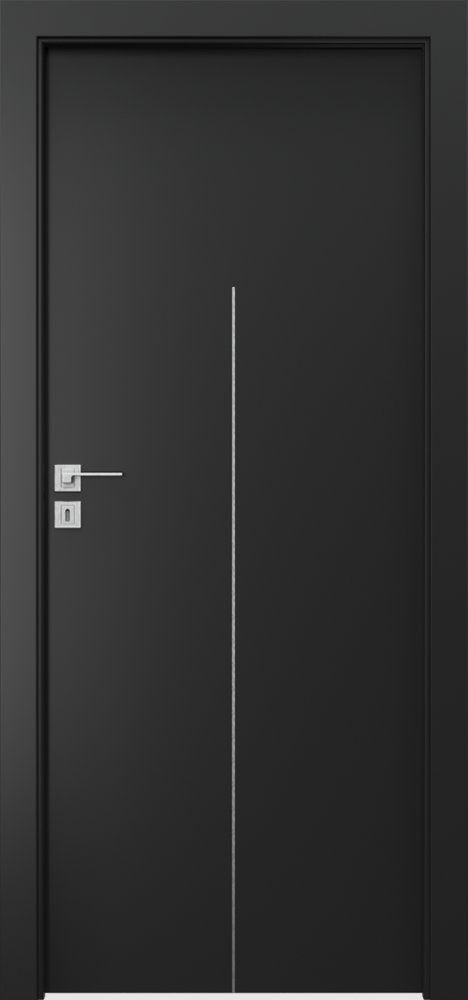 Interiérové dveře PORTA LINE H.1 - dýha CPL HQ 0,2 - černá