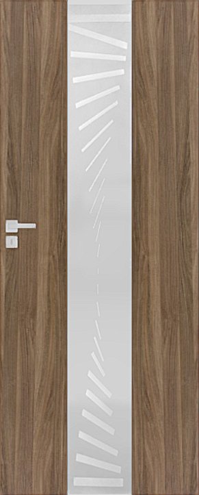 Interiérové dveře DRE VETRO B - B4 - dekorativní dýha 3D - ořech americký