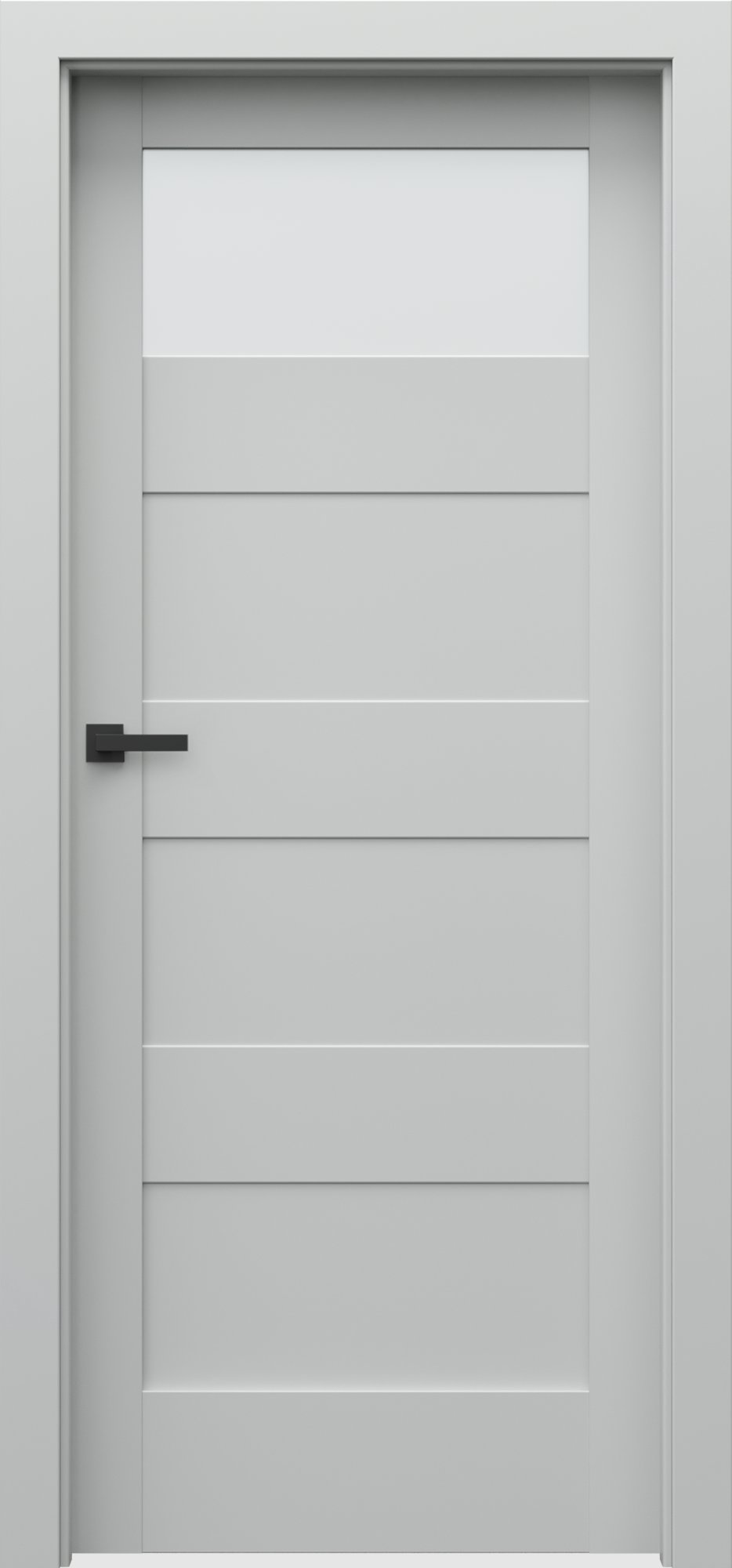 Posuvné interiérové dveře VERTE L - L1 - dýha Portadecor - šedá