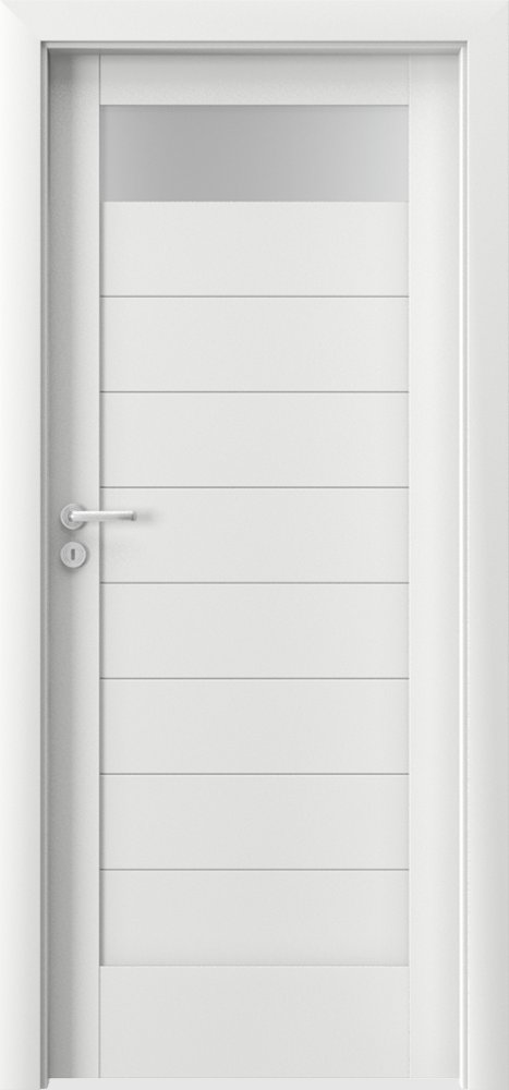 Posuvné interiérové dveře VERTE C - C1 - dýha Portadecor - bílá