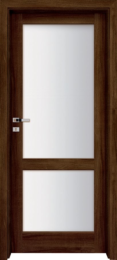 Posuvné interiérové dveře INVADO LARINA NEVE 3 - dýha Enduro 3D - ořech klasický B597