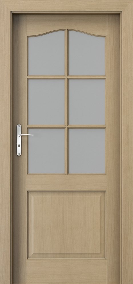 Interiérové dveře PORTA MADRID - střední mřížka - přírodní dýha Standard - dub 1