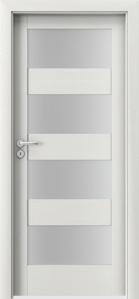 Posuvné interiérové dveře VERTE L - L4 - dýha Portasynchro 3D - wenge bílá