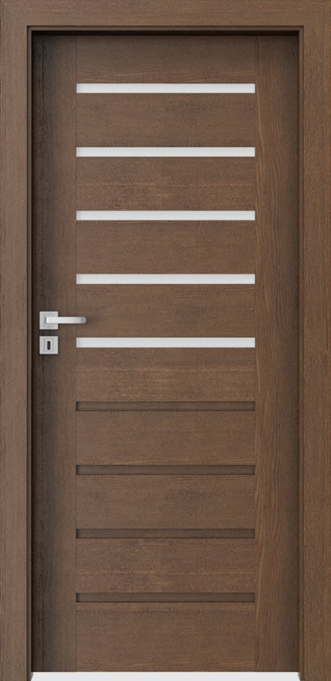 Interiérové dveře PORTA NATURA KONCEPT A.5 - přírodní dýha Satin - dub hnědý