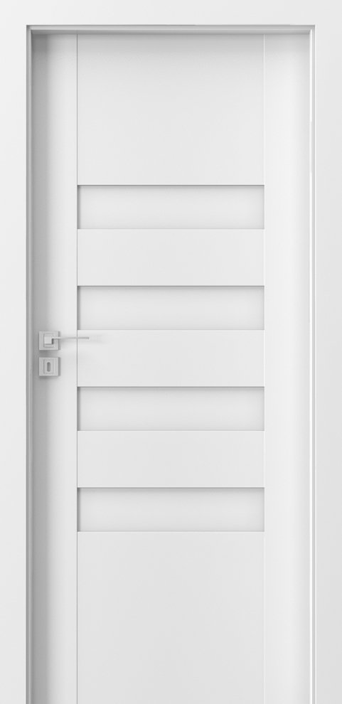 Posuvné interiérové dveře PORTA KONCEPT H.0 - dýha Portadecor - bílá