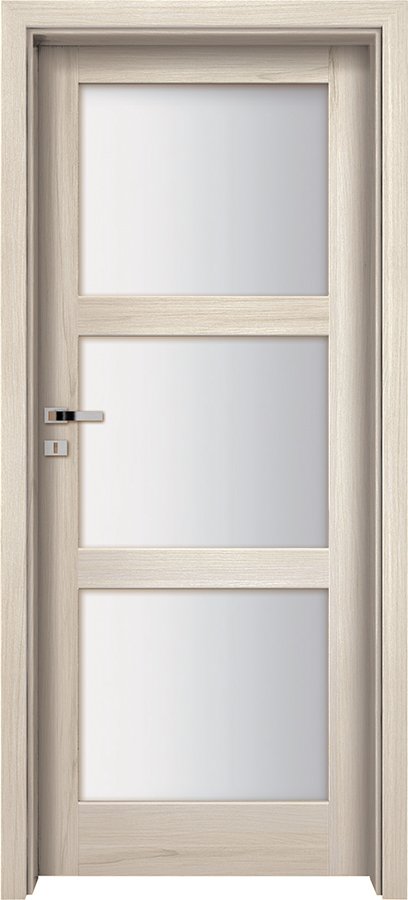 Posuvné interiérové dveře INVADO LARINA SATI 3 - dýha Enduro plus - dub jarní B705