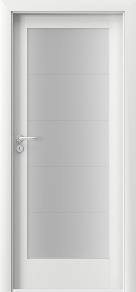 Posuvné interiérové dveře VERTE B - B5 - dýha Portadecor - bílá