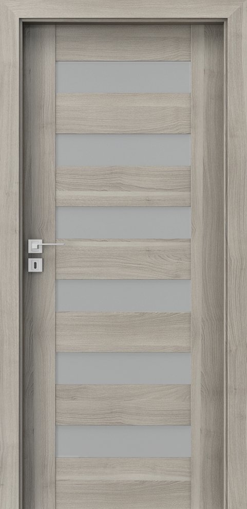 Interiérové dveře PORTA KONCEPT C.6 - dýha Portasynchro 3D - akát stříbrný