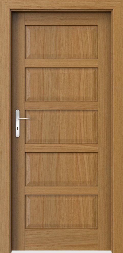 Interiérové dveře PORTA TOLEDO plné - přírodní dýha Satin - dub Winchester
