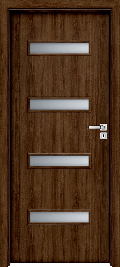 Posuvné interiérové dveře INVADO PARMA 1 - dýha Enduro 3D - ořech klasický B597