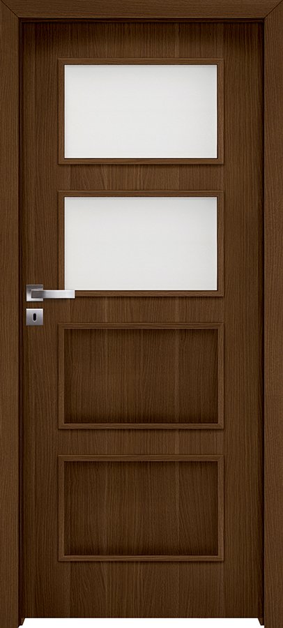 Posuvné interiérové dveře INVADO MERANO 3 - Eco-Fornir forte - ořech duro B473