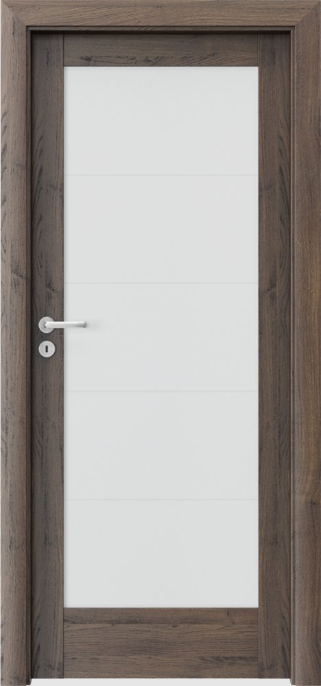 Posuvné interiérové dveře VERTE B - B5 - dýha Portasynchro 3D - dub šarlatový
