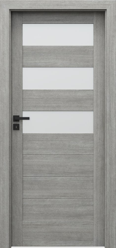 Posuvné interiérové dveře VERTE C - C3 - Portalamino - dub stříbřitý